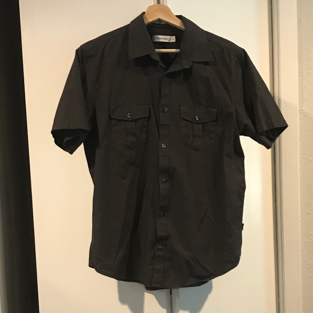 Charcoal Calvin Klein Button Down Shirt NWOT